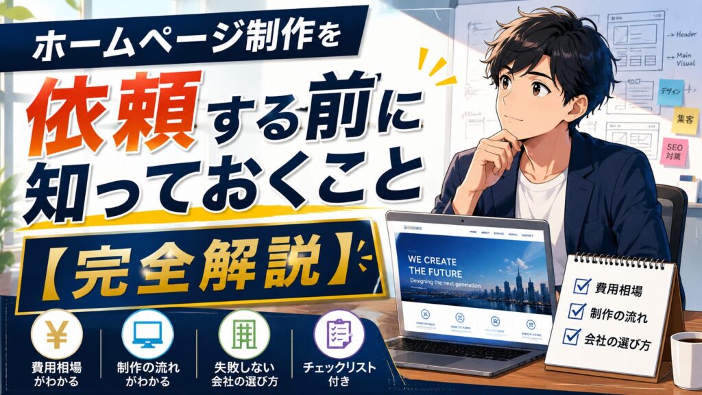 ホームページ制作を依頼する前に知っておくこと【完全解説】