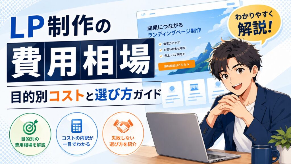 LP制作の費用相場——目的別コストと選び方ガイド