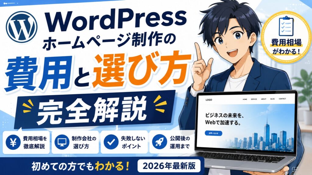 WordPressホームページ制作の費用と選び方【完全解説】